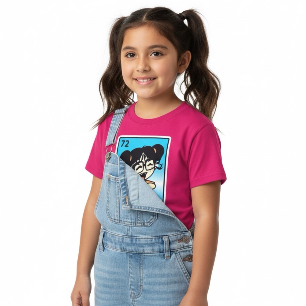 Girls Pink Graphic Tee La Llorona‎ Shirt Size M Kids Cotton